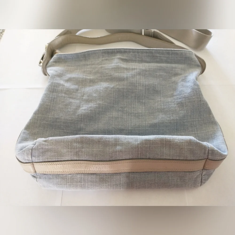 FOSSIL Soft Light Gray Crossbody Bag - Picture 8 of 10
